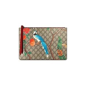 Gucci Tian GG Supreme Zip Pouch